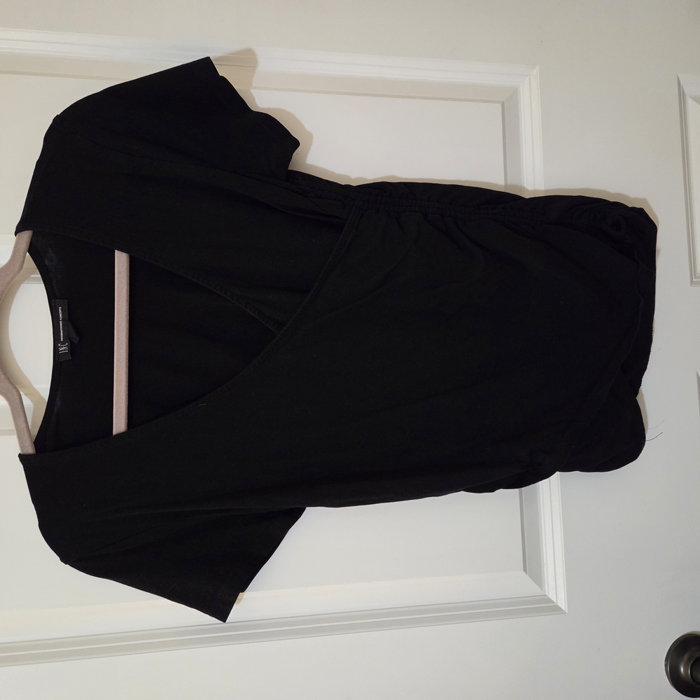 INC International Concepts Classic Black Top
